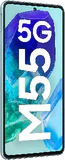 Samsung Galaxy M55 5G green front left side