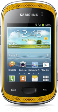 Samsung Galaxy Music voorkant geel