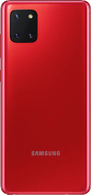 Samsung Galaxy Note 10 Lite rød bagside