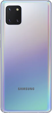 Samsung Galaxy Note 10 Lite sølv bagside