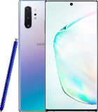 Samsung Galaxy note 10 plus zilver overzicht