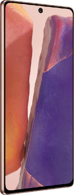 Samsung Galaxy Note 20 4G bronzo copertina frontale lato sinistro