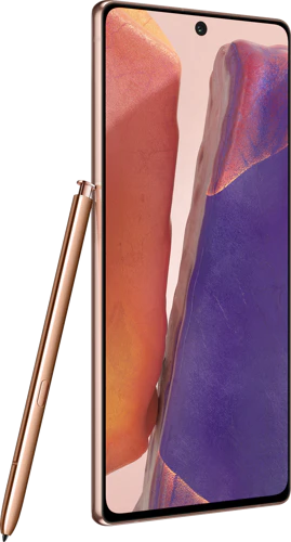 Samsung Galaxy Note 20 4G bronzo panoramica