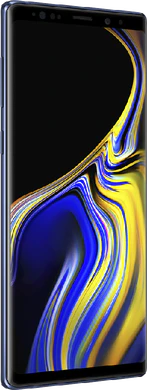 Samsung Galaxy Note 9 blue front left side