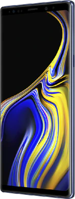 Samsung Galaxy Note 9 blue front right side