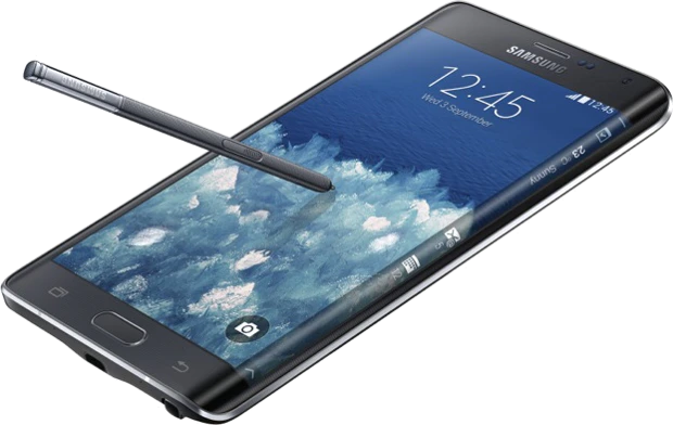 Samsung Galaxy Note Edge schuin stylus