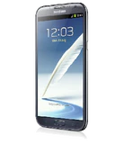 Samsung Galaxy Note II schuin blauw