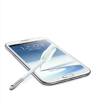 Samsung Galaxy Note II schuin 2 wit