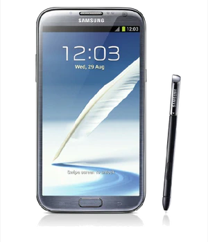 Samsung Galaxy Note II voorkant blauw
