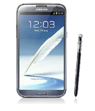 Samsung Galaxy Note II voorkant blauw