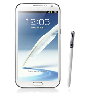 Samsung Galaxy Note II voorkant wit