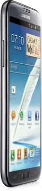 Samsung Galaxy note ii N7105 grijs schuin linkerzijkant 2