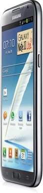 Samsung Galaxy note ii N7105 grijs schuin rechterzijkant 2