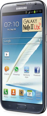 Samsung Galaxy note ii N7105 grijs schuin rechterzijkant 3