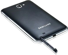 Samsung Galaxy Note N7000 achterkant pen