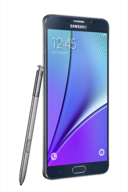 Samsung Galaxy note5 linkerzijkant with spen zwart sapphire