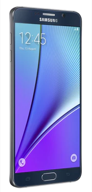 Samsung Galaxy note5 linkerzijkant zwart sapphire