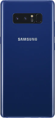 Samsung Galaxy note8 blauw achterkant