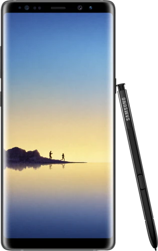 Samsung Galaxy note8 voorkant pen zwart Samsung Galaxy note8 voorkant pen zwart