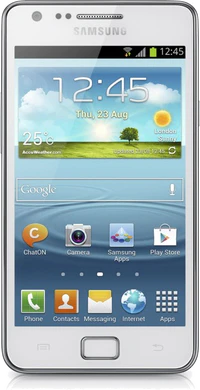 Samsung Galaxy s ii plus voorkant wite