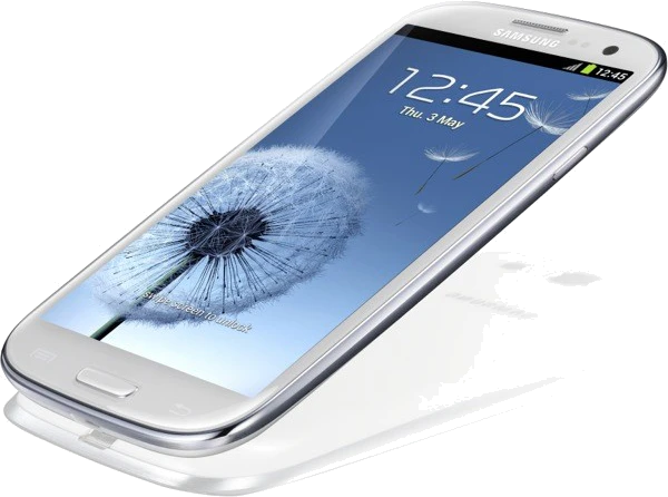 Samsung Galaxy S III wit schuin Samsung Galaxy S III wit schuin