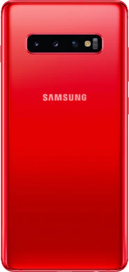 Samsung Galaxy s10 plus rood achterkant