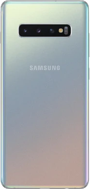 Samsung Galaxy s10 plus zilver achterkant