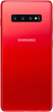 Samsung Galaxy S10 rood achterkant