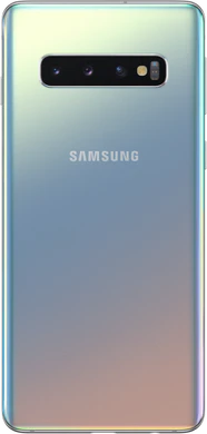 Samsung Galaxy S10 zilver achterkant