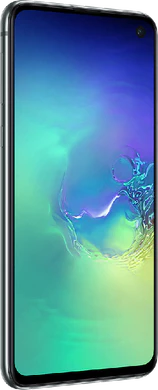 Samsung Galaxy S10e green front left side