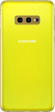 Samsung Galaxy S10e yellow back