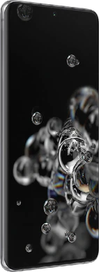 Samsung Galaxy S20 Ultra 4G harmaa etupuolella vasen puoli