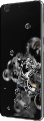 Samsung Galaxy S20 Ultra 4G harmaa etupuolella oikea puoli