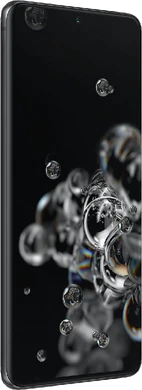 Samsung Galaxy s20 ultra zwart voorkant linkerzijkant