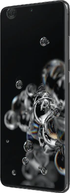 Samsung Galaxy s20 ultra zwart voorkant rechterzijkant