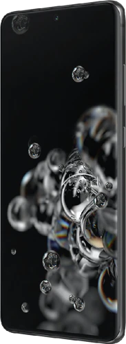 Samsung Galaxy s20 ultra zwart voorkant rechterzijkant