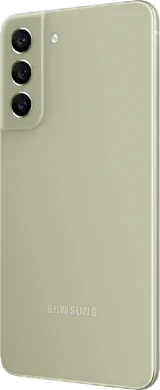 Samsung Galaxy S21 FE 5g verde indietro lato destro