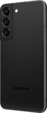 Samsung Galaxy S22 nero indietro lato sinistro