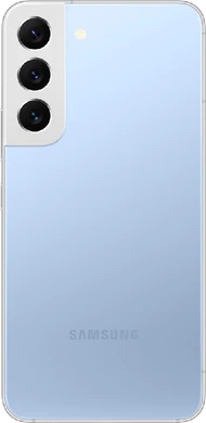 Samsung Galaxy S22 blu indietro