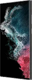 Samsung Galaxy S22 Ultra schwarz Vorderseite rechte Seite