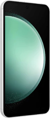 Samsung Galaxy S23 FE groen voorkant linkerzijkant