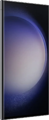 Samsung Galaxy S23 Ultra zwart voorkant linkerzijkant