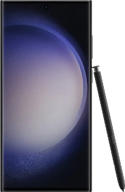 Samsung Galaxy S23 Ultra zwart voorkant pen