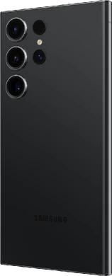 Samsung Galaxy S23 Ultra zwart achterkant linkerzijkant