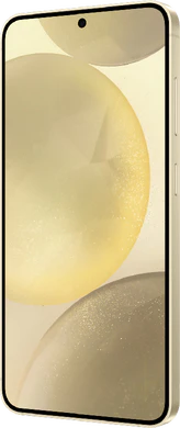 Samsung Galaxy S24 geel voorkant rechterzijkant