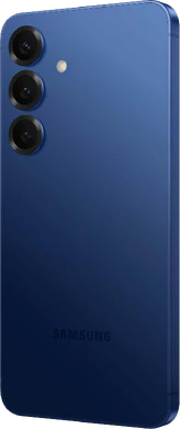 Samsung Galaxy S25 blue back left side