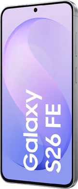 Samsung Galaxy S26 FE paars voorkant rechterzijkant