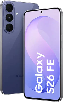 Samsung Galaxy S26 FE paars overzicht