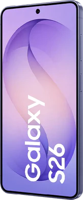 Samsung Galaxy S26 purple front right side