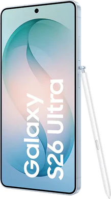 Samsung Galaxy S26 Ultra blue front right side spen